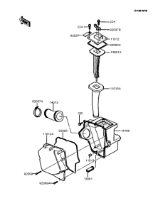 KMX125 Воздушный фильтр