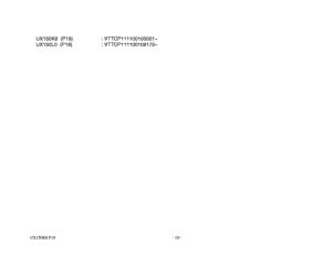 UX150 Catalog preface