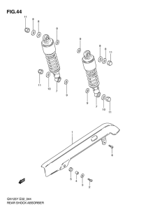 GN125 Rear shock absober