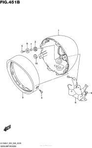VL1500T Headlamp Housing (Vl1500Bl7 E28)