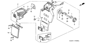 NX650 Taillight unit ass`y