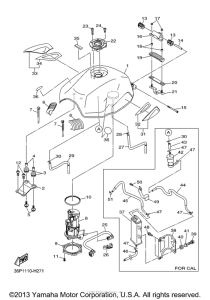 FZ6RZR Топливный бак