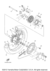 TTR230T Переднее колесо
