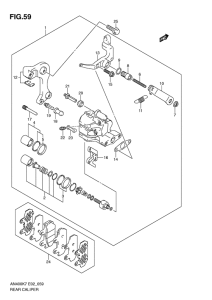 AN400 (ABS) Задний суппорт