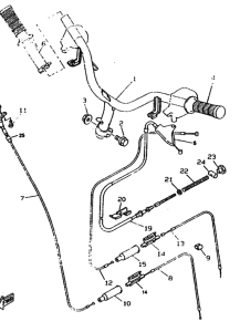 CW50 Рулевой рычаг и кабель