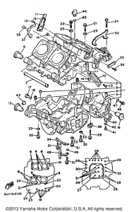 XVZ13DBC Картер двигателя