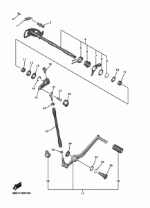 YZF600 Вал переключения