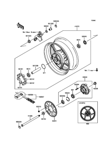 ZR1000 Задняя ступица колеса