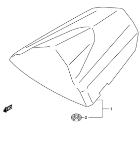 GSX-R600U2 Seat tail box