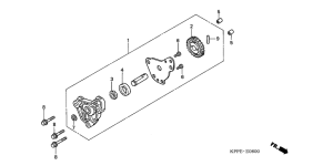 CBR125RS Маслонасос