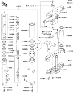 VN800 Передняя вилка