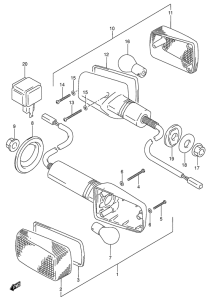 RF600 Поворотники