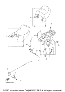 FJR1300R Сиденье