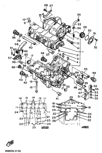 XJ600 Картер двигателя