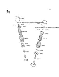 KLX250 Rocker arms / valves