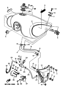 XV1100 Топливный бак