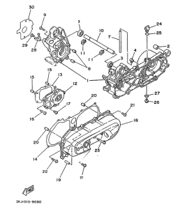 YE50 Картер двигателя