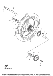 FJR1300AE Переднее колесо