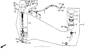 CB900 Задний торм цилиндр