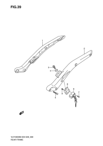 VLR1800 Задняя рама в сборе