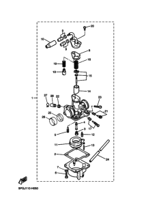 PW50 Carburetor assy