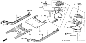 CH125 Side rail / floor panel