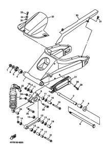 YZF-R1 Задний рычаг и подвеска