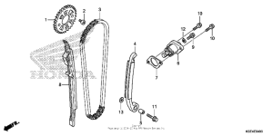  Cam chain + tensioner