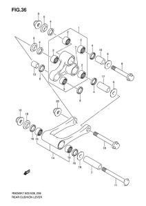 RM250 Втулки заднего рычага