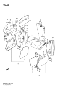 VZ800 Обтекатель задний