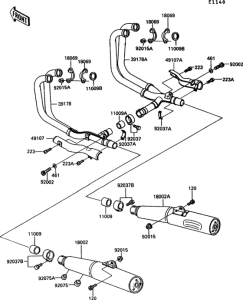 ZX900 Глушитель