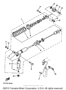 YZ80B Амортизаторы задние