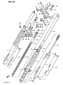 PE175 Вилка передней оси