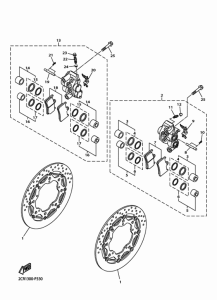 YZF-R1M Передний суппорт