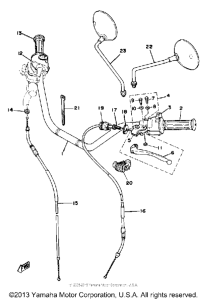 XS750E_227 - 1978 Handle - wire