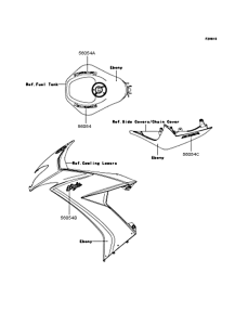 ZX1000 Наклейки
