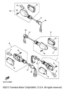 TW200J Поворотники