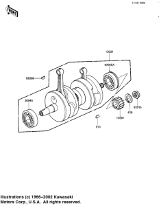 KZ250 Вал коленчатый