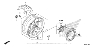 VFR1200F (DCT) Переднее колесо