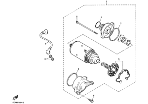 XJR1300 ｽﾀｰﾃｲﾝｸﾞﾓｰﾀ