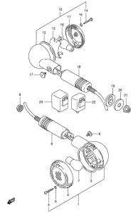 VX800 Поворотники