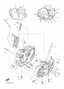 XVS1300A Картер двигателя