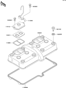 ZX600 Крышка головки цилиндров