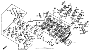 CB750SC Головка цилиндров