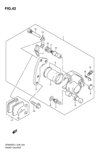 DR200 Передний суппорт