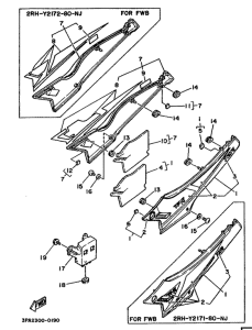 TZR125 Side cover  /  oil tank