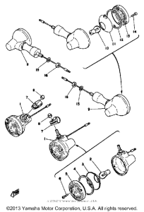 DT125F Поворотники
