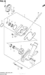DL650 (ABS) Водяной насос