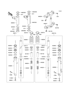 EJ650 Передняя вилка