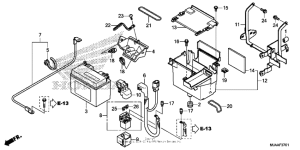 VT750CS (ABS) АКБ